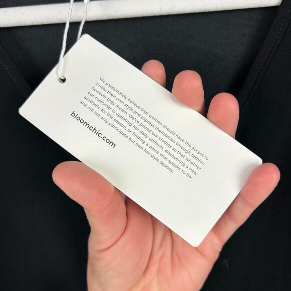 NEW BloomChic Black White Tweed Modest Midi Dress Women’s Plus Size 18/20 - Picture 5 of 8